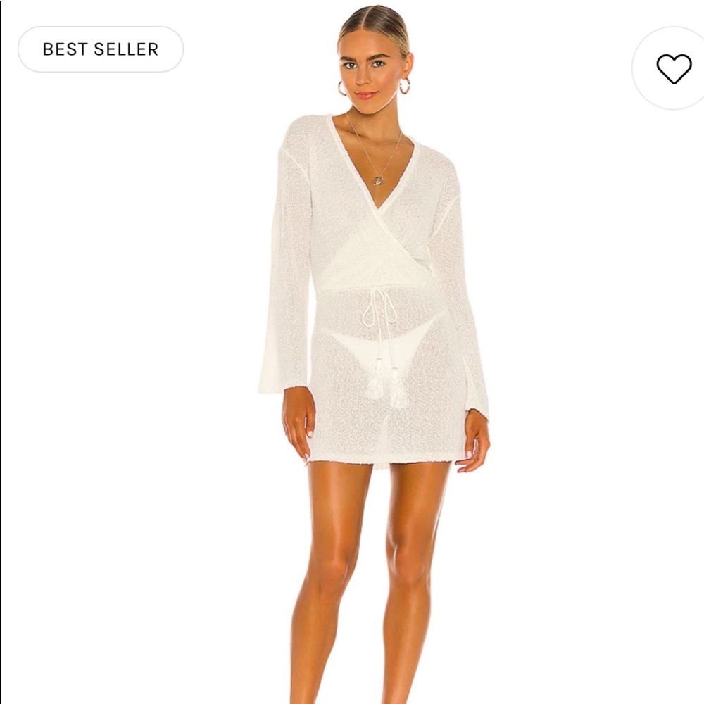 L space Topanga dress in cream coverup